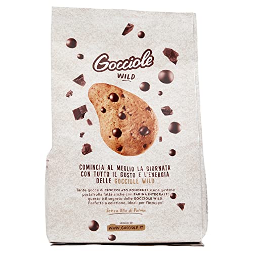 Pavesi Biscotti Gocciole Cioccolato Wild Integrali, Biscotti da Colazione - 350 gr - Immagine 2