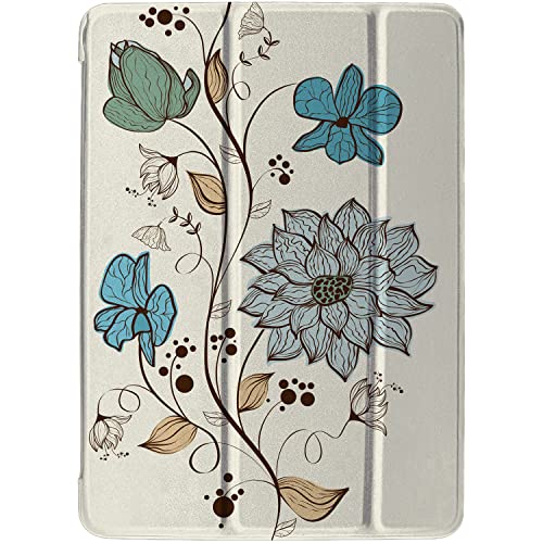 Image of DuraSafe Cases for iPad PRO 9.7 2016 [ PRO 9.7 Inch ] A1673 A1674 MLMP2HN /A MM172HN /A MLMN2HN /A MLMW2HN /A MLMX2HN /A MLMV2HN /A Ultra Slim Smart Auto Sleep /Wake Printed PC Cover - Watercolor Flowers