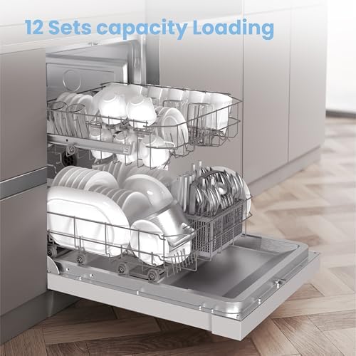 COMFEE' 60cm Freestanding Dishwasher - 12 Place Settings, Quick Wash - Image 3