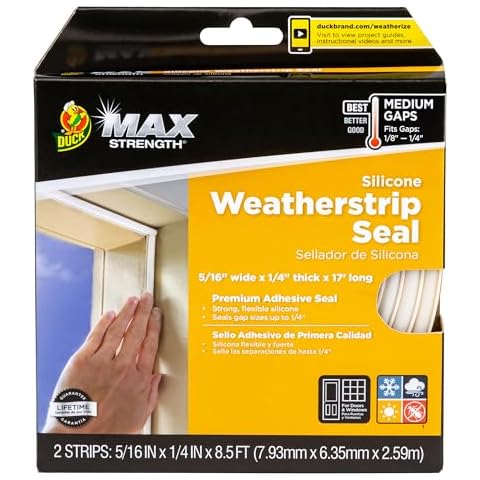 Duck Max Strength Silicone Weatherstrip Seal Cover