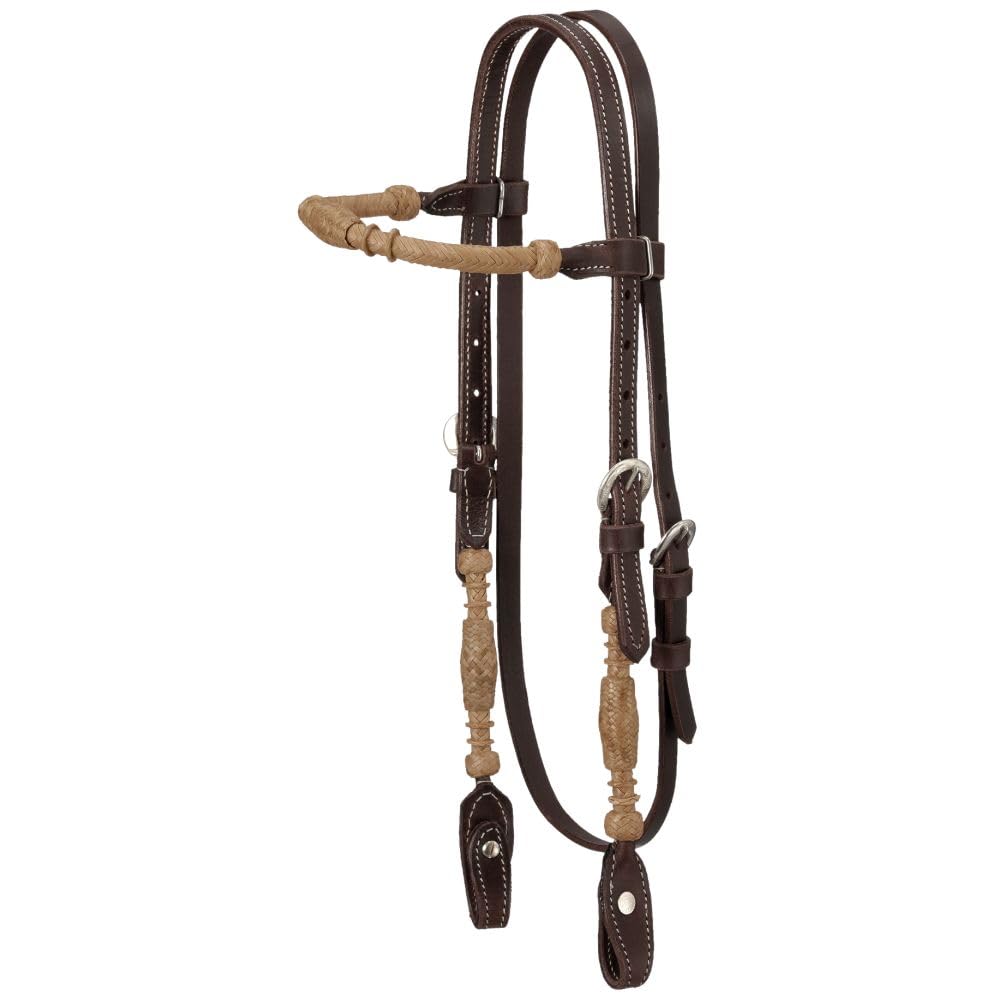 Royal King Rolled Rawhide Browband Headstall