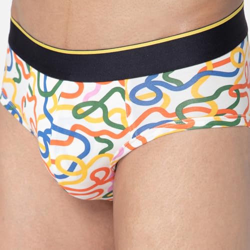 Image of Bummer Men's Printed Micro Modal Briefs Underwear | Ultra Soft & Breathable | Combo Pack of 2