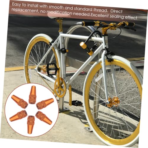 6Pcs Tapones de Válvula para Bicicleta miniatura 4