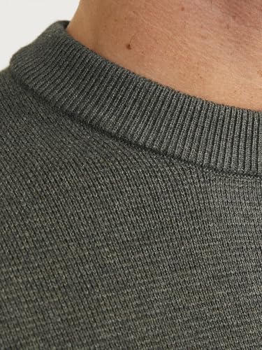 JACK & JONES Einfarbig Strickpullover Grau S – Ansicht 6