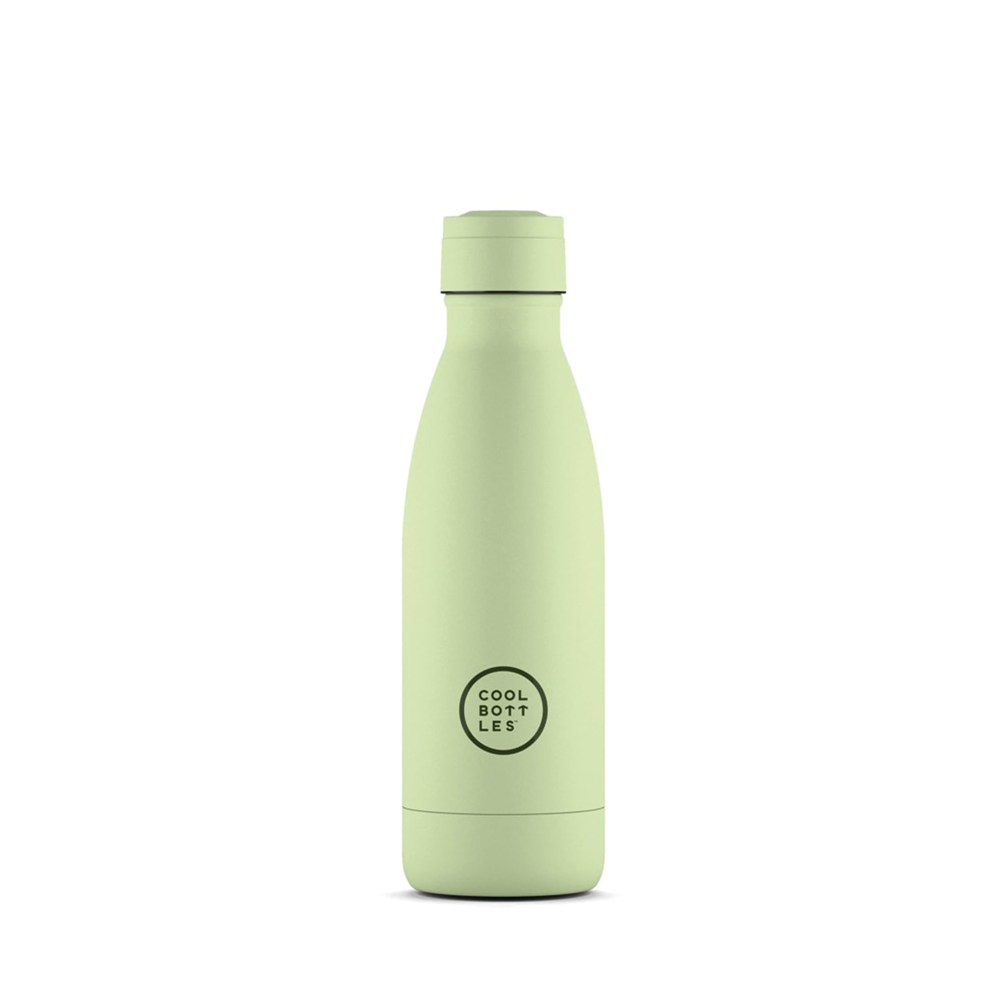 Cool Bottles - Stainless Steel Water Bottle - 350 ml - Pastel Green - 23.5 x 7 cm - Airtight Thermal Bottle - Cold Drinks 36 H and Hot 18 H - Triple-Cool Technology - BPA Free
