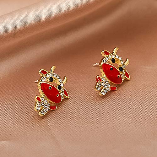 Brincos pendentes de orelha fashion JENPECH | 1 par de brincos de liga de animal fofo para meninas -