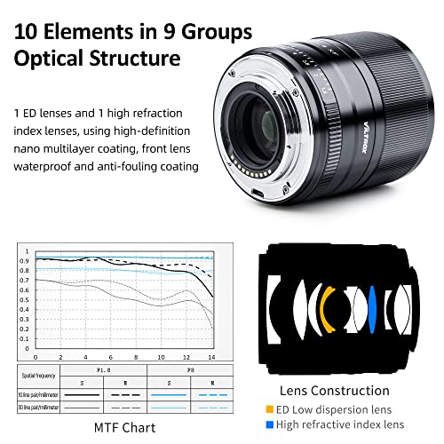 Image of VILTROX 33mm F1.4 STM XF Lens - Auto Focus Fixed Focus APS-C Portrait Lens, Compact Large Aperture for Fujifilm Fuji 33mm X-Mount Mirrorless Camera X-T3, X-H1, X20, X-T30, X-T20, X-T100, X-Pro2