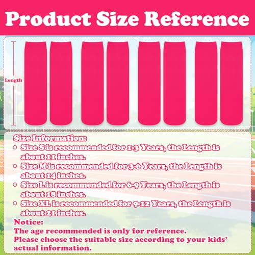 Image of Sarfel Youth Toddler Soccer Socks Kids Baseball Socks Youth Boys Girls Knee High Softball Football Accessories Tube Cotton