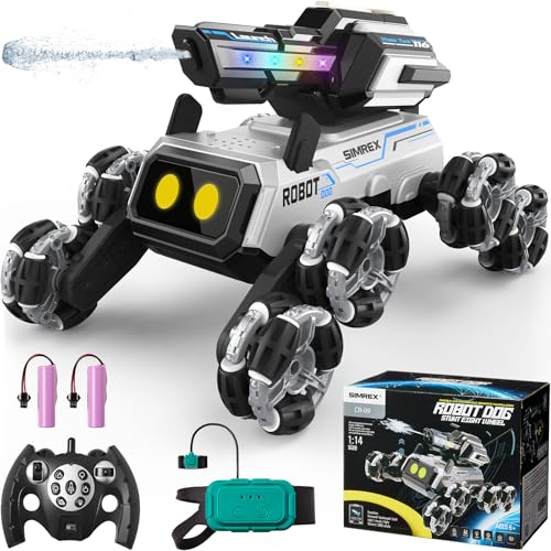 SIMREX Robot Dog RC Stunt Car Toys -...