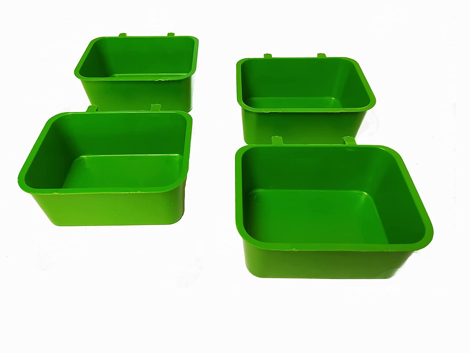 JS Bird Plastic Feeder Rectangle Cups Food & Water (Set of 4) Green Color (B0C6GCQVD1) Amazon Price History, Amazon Price Tracker