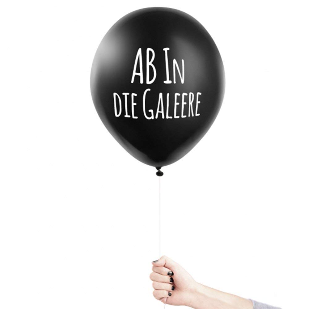 Palloncini Anti-Festa Pechkeks - 6 Palloncini Neri Con Frasi Sarcastiche Per Decorazioni Originali - 5