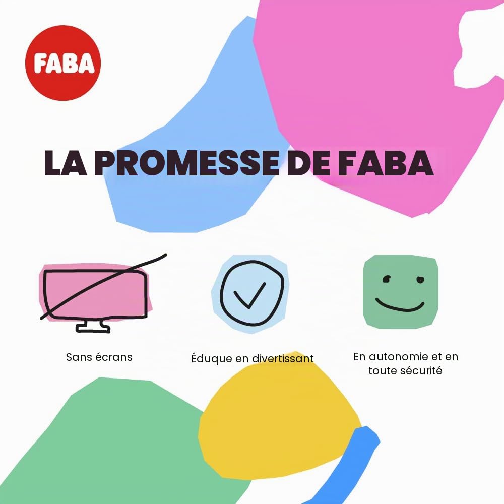 FABA - Histoires Blanches - Histoires pour Enfants, Caisse Audio avec Personnage sonore Ele l'éléphant, Jeu éducatif, Contenu à partir de 3 Ans