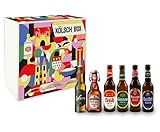 Kölsch 6er Bier Set - Sion (4,8% Vol.) + Gaffel (4,8% Vol) + Früh (4,8% Vol.) + Gilden (4,8% Vol.) + Reissdorf (4,8% Vol.) + Peters (4,8% Vol) - je 0,33L (bis auf Sion) - Inkl. Pfand MEHRWEG