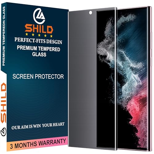 Image of Uyiton Privacy UV Tempered Glass for - (6.8 Inch) | Anti-Spy Curved Screen Protector | 9H Hardness | Ultrasonic Fingerprint Compatible | HD Clarity | Bubble Free UV Installation | Case Friendly