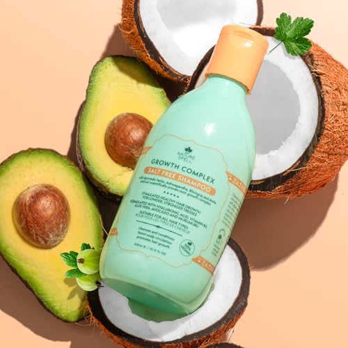 Nature Spell Hair Growth Shampoo 300ml – Sulphate Free Shampoo - Infused with Ayurvedic Herbs – Stimulates Healthy Hair Growth - Suitable for All Hair Types - 100% Vegan – Made in the UK - Image 5