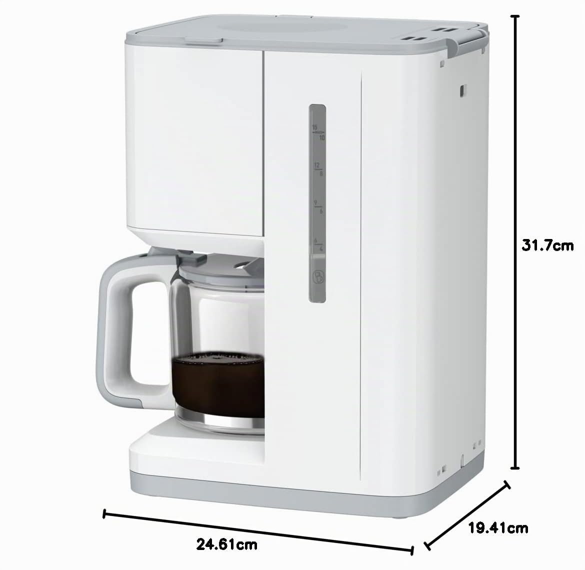 Tefal Sense CM693110 - Cafetera eléctrica programable (1000 W), color blanco
