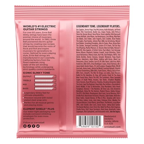 Image of Ernie Ball Zippy Slinky Nickel Wound Electric Guitar Strings, 7-36 Gauge (P02217)