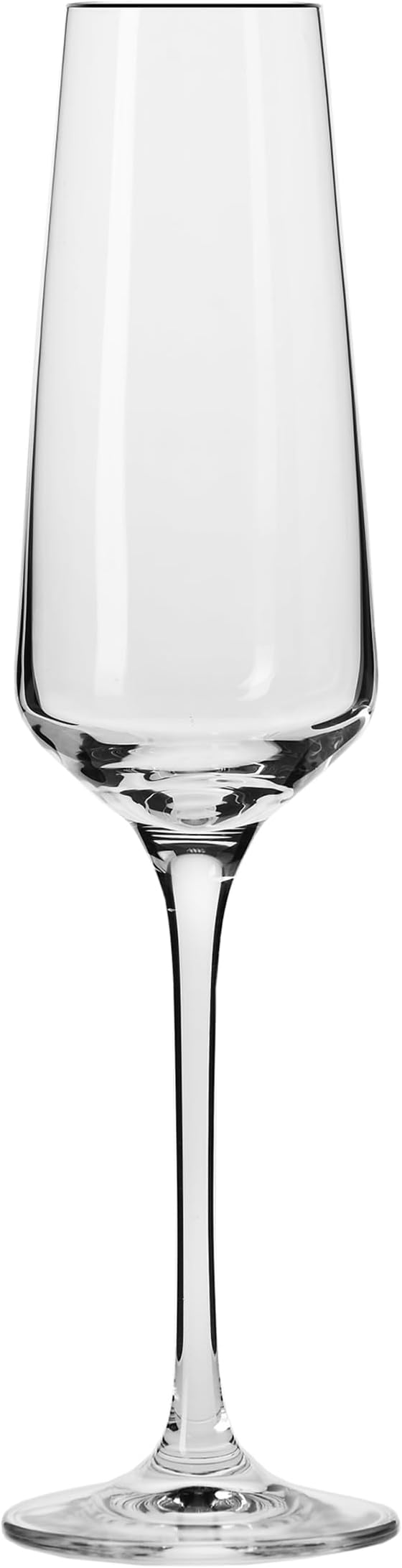 KROSNO Crystal Champagne Flute Glass | Set of 6 | 6.1 oz | Avant-Garde Collection | Perfect for Home, Restaurants and Parties | Dishwasher Safe