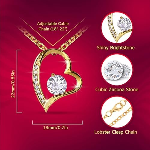 necklace for wife from husband - boxed gift presentation