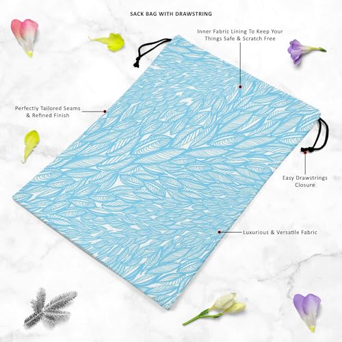 Image of ArtzFolio Flying Leaves D2 | Reusable Sack Bag | Bag for Gym, Storage, Vegetable & Travel