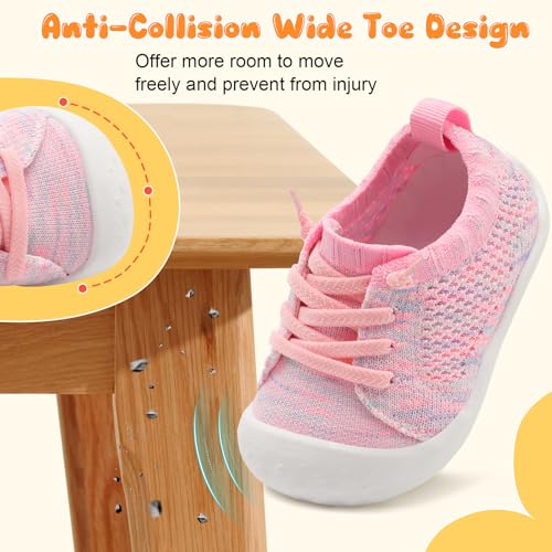 Image of JIASUQI Baby Shoes for Toddler Boys Girls Sneakers Slip on Walking Shoes for Babies