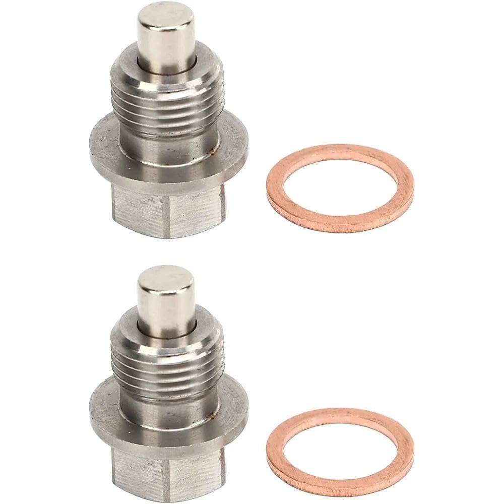 Glarks 105 pezzi 15 dimensioni Tappo di scarico olio automobilistico Kit guarnizione M10-M20 Alluminio Rame Acciaio Olio Crush Washer guarnizione