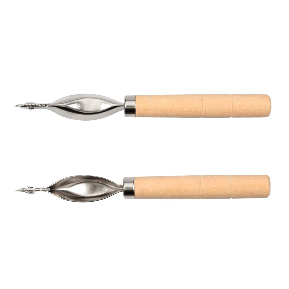 Lot De 2 Roues à Tracer Pointe Aiguille - Outils Couture Cuir Tissu Papier - Roulette Patron