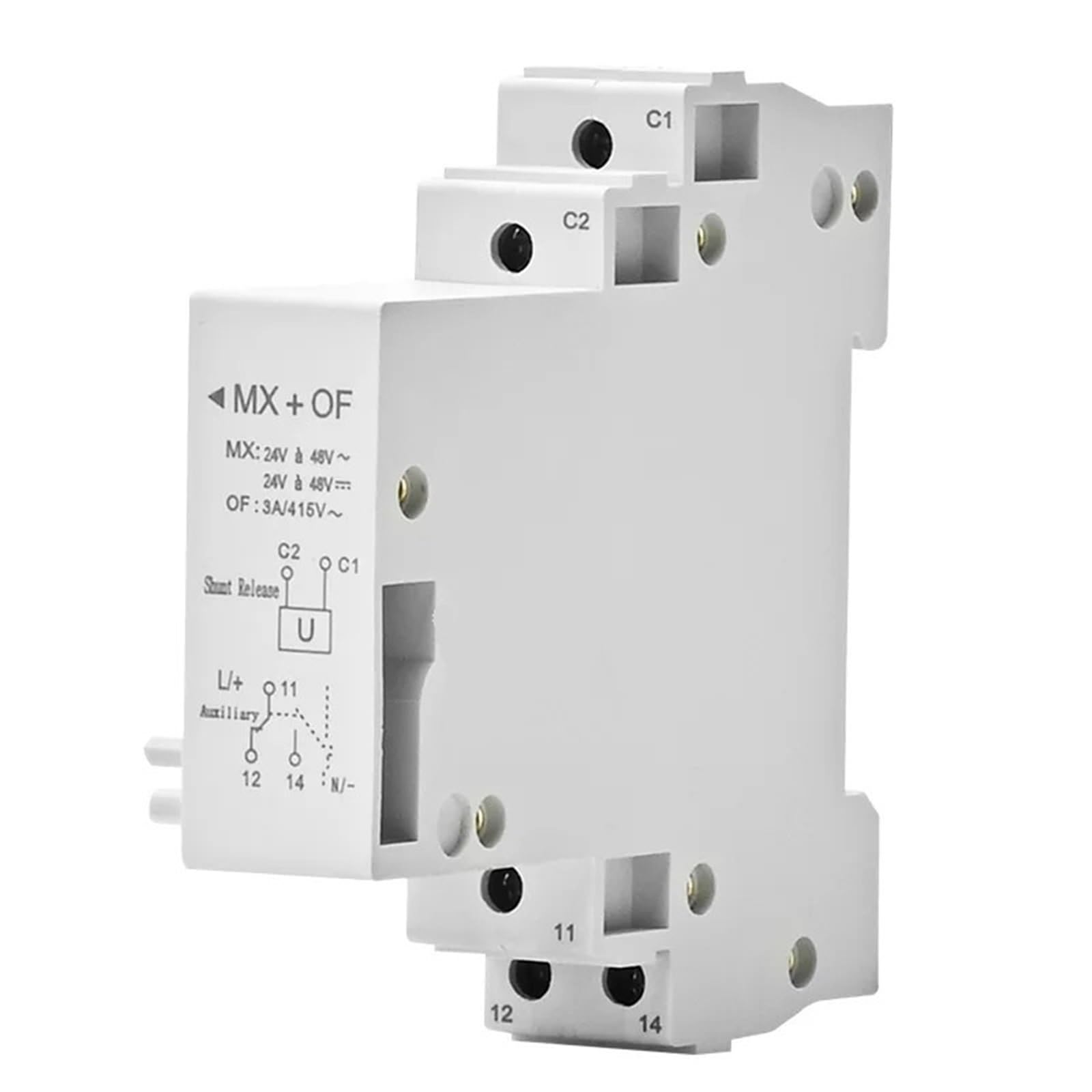 AC DC 24V 48V 220V Shunt Trip for DZ47 MCB MX of Auxiliary Circuit 1Pcs(ACDC 24-48V)