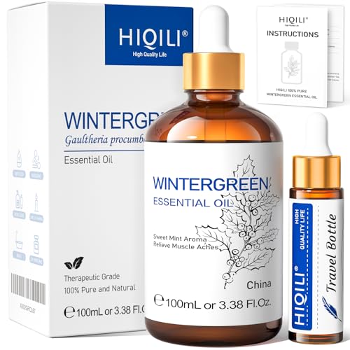 HIQILI Gaultherie Aceite Esencial, 100% Puro Natural para Difusor