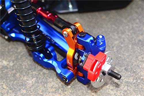 GPM LOSI-1/10 Rock Rey LOS03009T1/T2 Aluminum Front C HUBS -4PC Set (Blue)