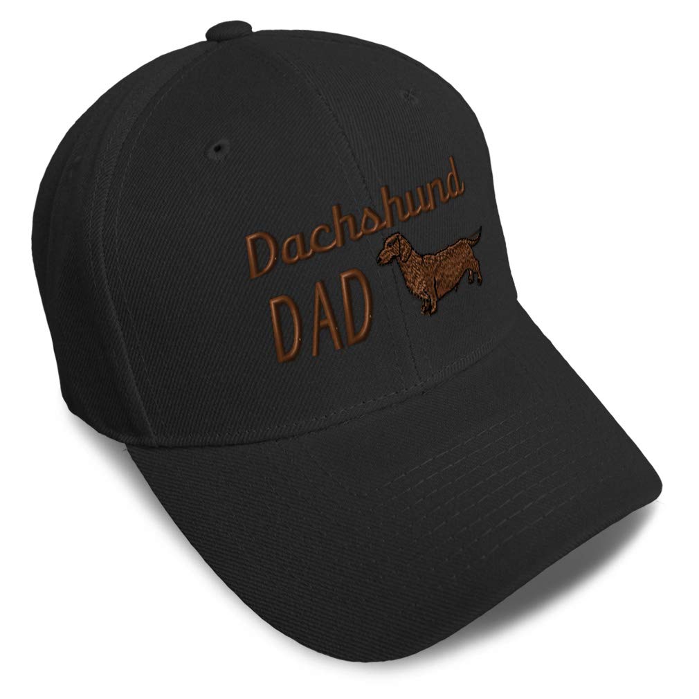 Speedy Pros Baseball Cap Dachshund Dad Pet Dog Embroidery Acrylic Dad Hats for Men & Women