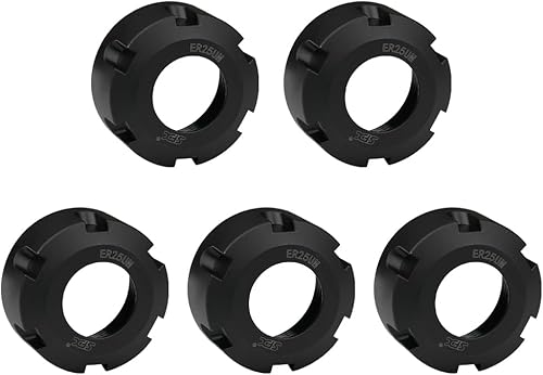 Miniatura 24 de ZAC ER32 Tuercas de sujeción 5 Uds. ER32-UM Tuercas de sujeción para mandril de fresado CNC, tornillo de rosca de torno M40x1.5