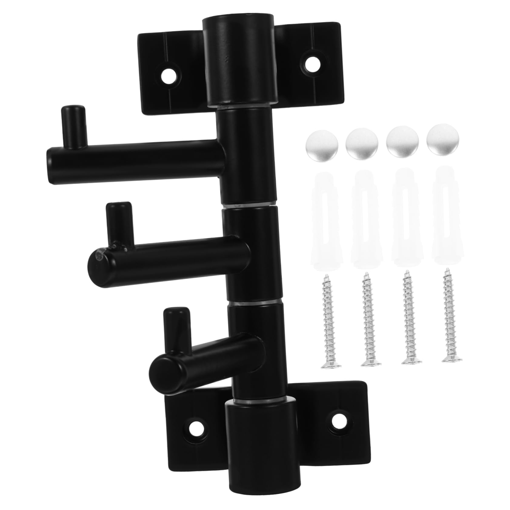 Ciieeo The Door Towel Rack Swivel Hook Rack for Bathroom Easy Install No Hole Aluminum Alloy Towel Holder