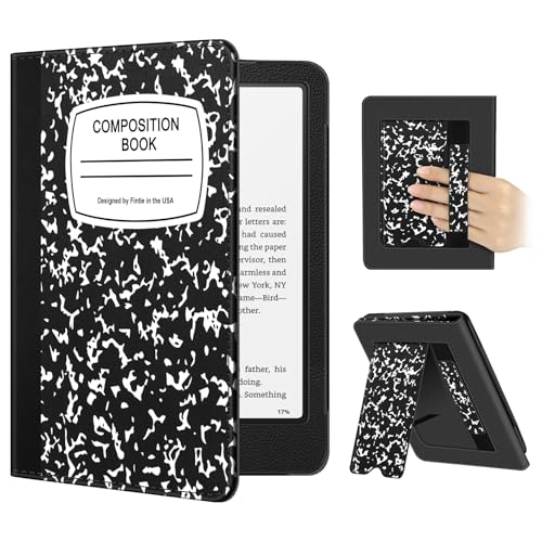 Image of Fintie Case for 7 inch /6.8 inch Kindle Paperwhite(12th /11th Generation-2024 /2021) and Kindle Colorsoft Signature Edition -Slim Foldable Stand Cover Auto Wake /Sleep for Paperwhite 2024, Composition Book