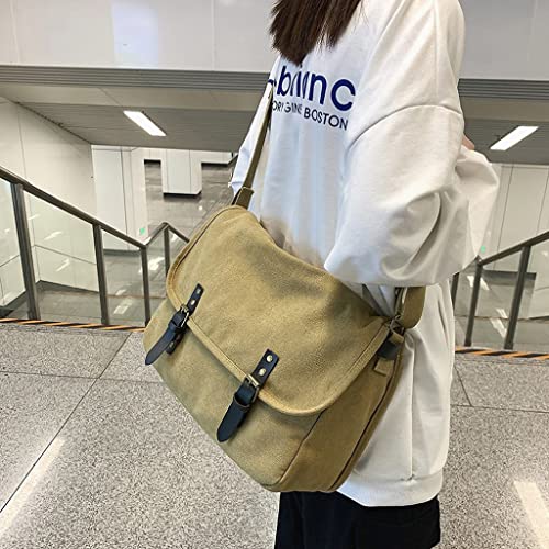 Men's Canvas Shoulder Bags Casual Tote Bags Travel Men's Messenger Bags Messenger Bags Handbags(E)4