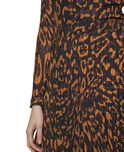 DKNY Women's Pull on Pleated and Printed Skirt4