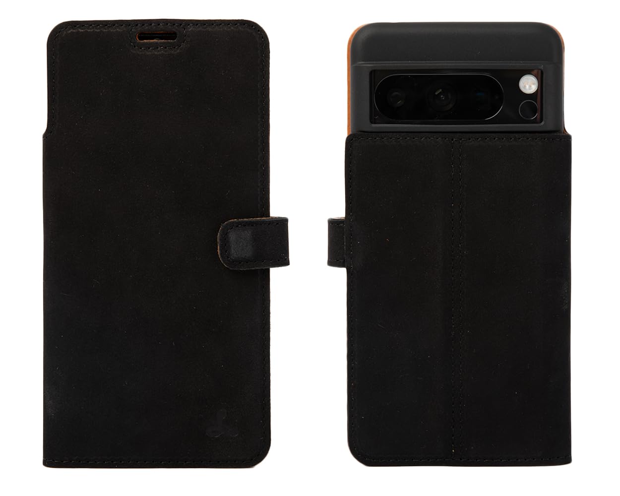 Snakehive Leather Wallet Phone Case for Google Pixel 8 Pro || Vintage Wallet || Genuine Leather with Viewing Stand & 3 Card Holder || Flip Folio Cover with Card Slot (Black)