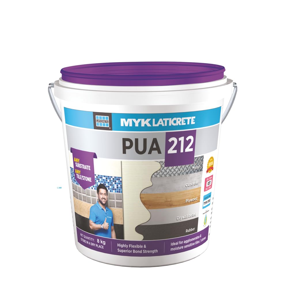MYK LATICRETE PUA 212 (4 KG) | Tile on Plywood adhesive | Tile on Metal adhesive | Tile on Glass adhesive | Easy-to-use Adhesive | Any tile on any substrate adhesive (B0C93XY9L3) Amazon Price History, Amazon Price Tracker