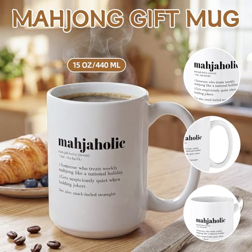 Taza Mahjong Gifts de Cerámica 15 oz Diseño Clásico miniatura 2