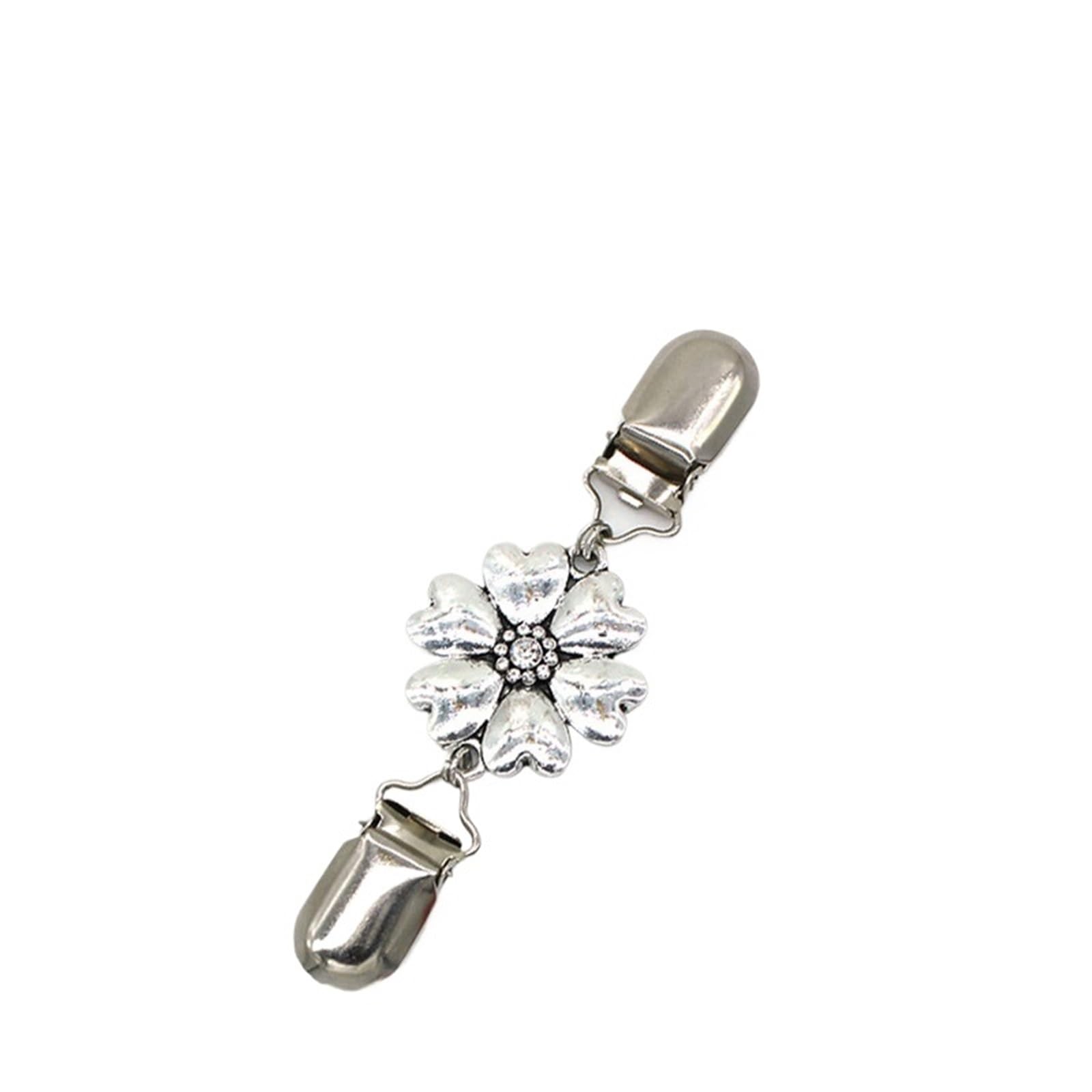 Post Box 3pcs Vintage Cardigan Sweater Clip Brooch Pin Crystal Rhinestone Buckle Scarf(J)