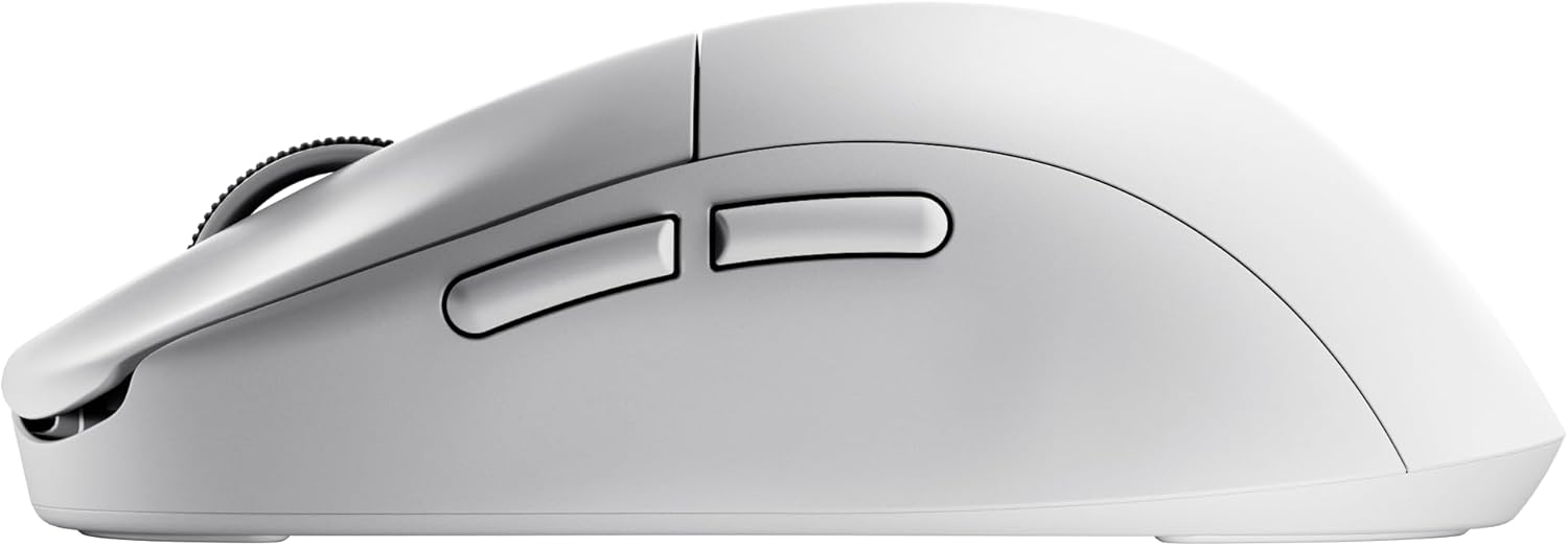 PWNAGE Ultra Custom Pro Symm 3 Wireless Gaming Mouse - Adjustable Sensor Position, Hot-Swappable Mechanical & Optical Switches, Modular Shape System, 8K Polling, 50g Ultralight - White