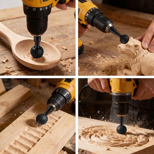 3 piezas fresas rotativas esféricas para amoladora miniatura 7
