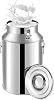 Heavy Duty 304 Stainless Steel Milk Transport Cans with Airtight Silicone Lid - Food-Grade Storage Buckets for Milk