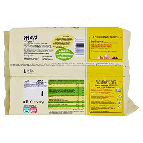 Galbusera Cracker con Farina e Olio di Mais, 400g