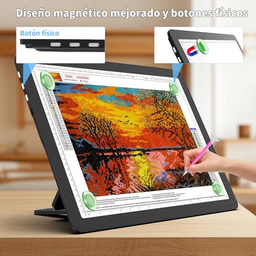 Tablero de luz A3 recargable TOHETO con soporte regulable para diseño 6