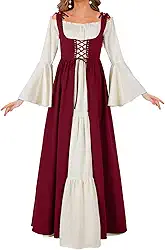 Fantasia feminina renascentista, vestido medieval, fantasia de Halloween