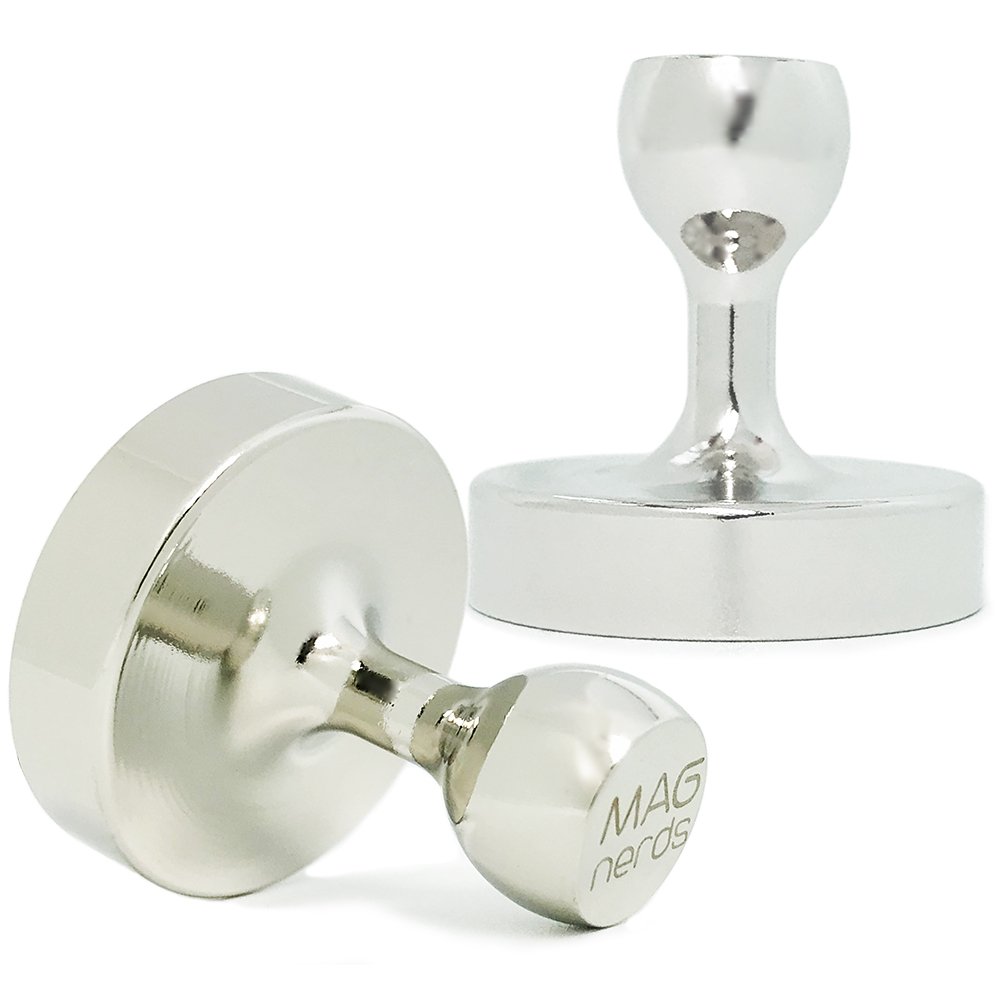 Extra Large Neodymium Magnets (Set of 2) with Anti-Scratch Pads - Strong Adhesion for Magnetic Whiteboard, Notice Board, Fridge or Other Needs in DIY, Kitchen, Home Decor, Office, Classroom