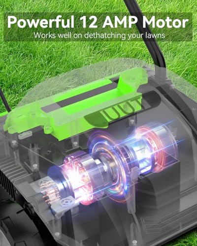 Uut UUT-TH001 Electric Dethatcher Scarifier 2-In-1 Lawn Scarifier thumb #2