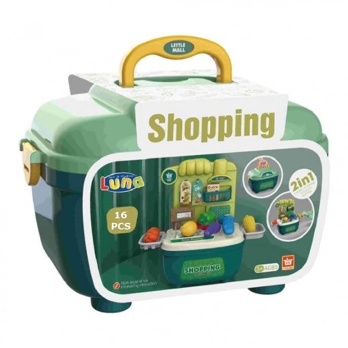 Mr.variyaPlastic Mini Supermarket Kit for Kids, Supermarket Set Toy with Shopping Cart, Pretend Play Kitchen Set Kids Toys for Boys and Girls, Supermarket Toy for Kids