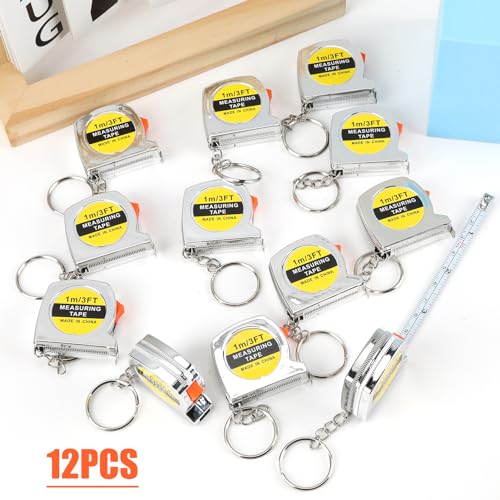 Hoeslaw MINI TAPE MEASURE KEYCHAIN001 12Pcs 3Ft Small Tape Measure Keychain thumb #6